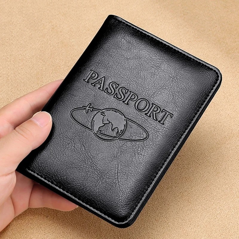 Men'S Accessories Case - Unisex Hakiki Deri Pasaport Kapağı RFID