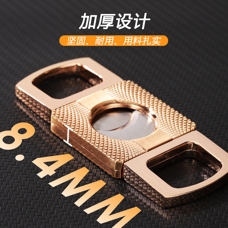 Cigar Cutter Set - Çift Bıçaklı Altın Kesici Puro Bıçağı