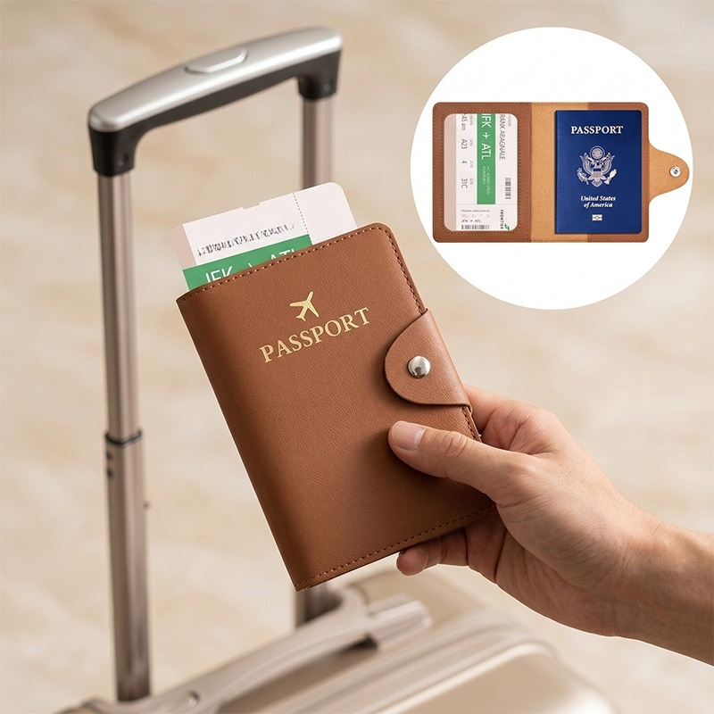 Men'S Accessories Case - Moda Tasarımlı, PU Deri Pasaport Kılıfı,