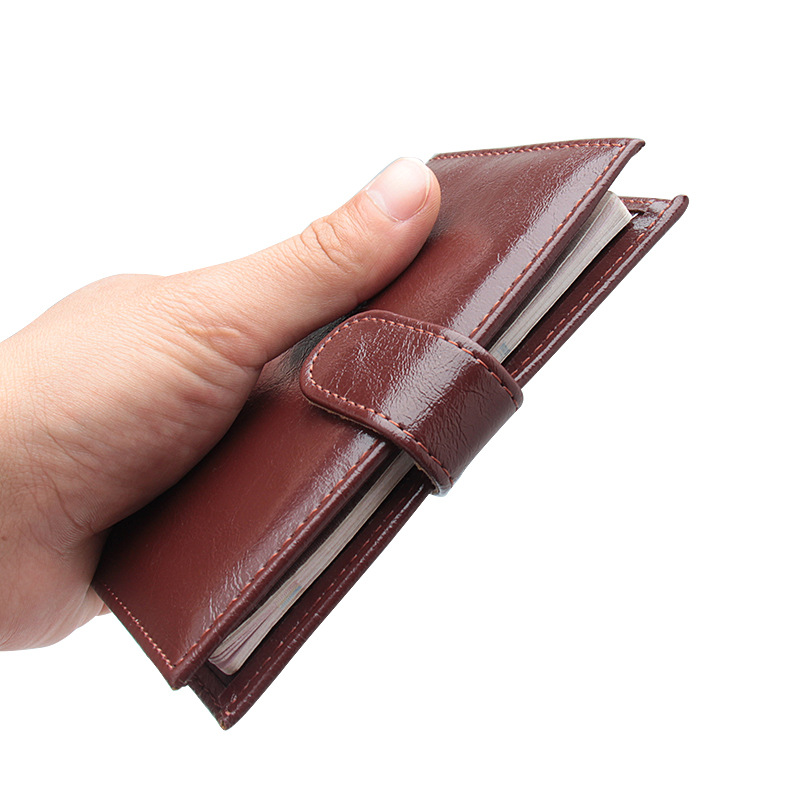 Men'S Accessories Case - Yağ Balmumu Pu Deri Pasaport Tutucu
