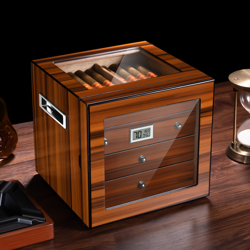 Cigar Cutter Set - Gelişmiş Puro Dolabı Nemlendirici Kutu, Ev