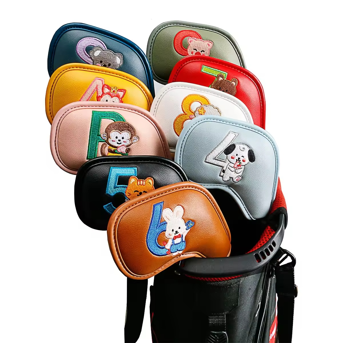 Men Accessories To Gift - 9 adet sevimli karikatür hayvan Golf