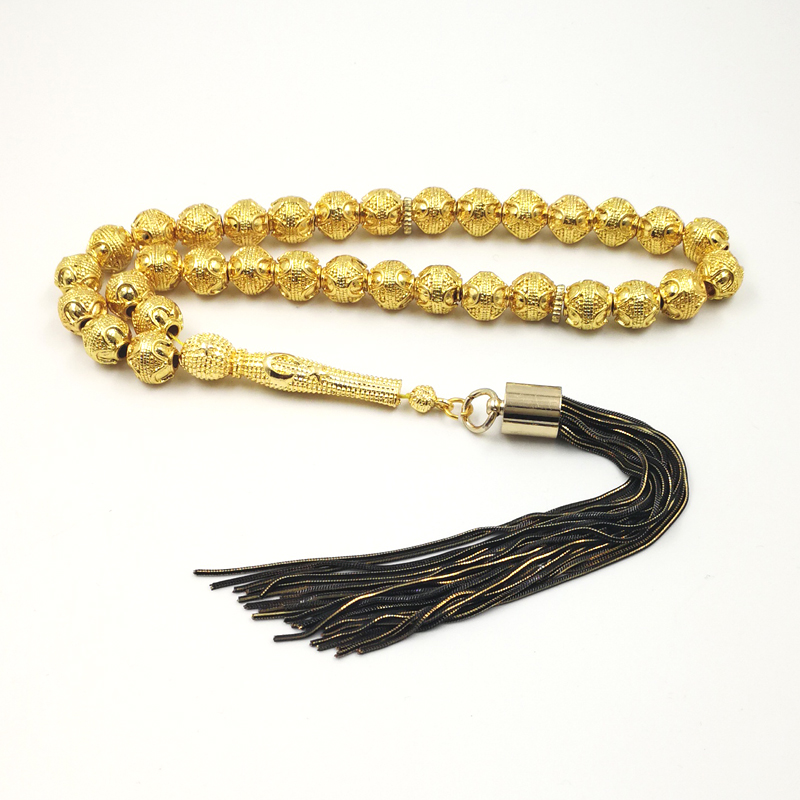 Men Accessories In Store - Altın tesbih profesyonel misbaha deposu 33