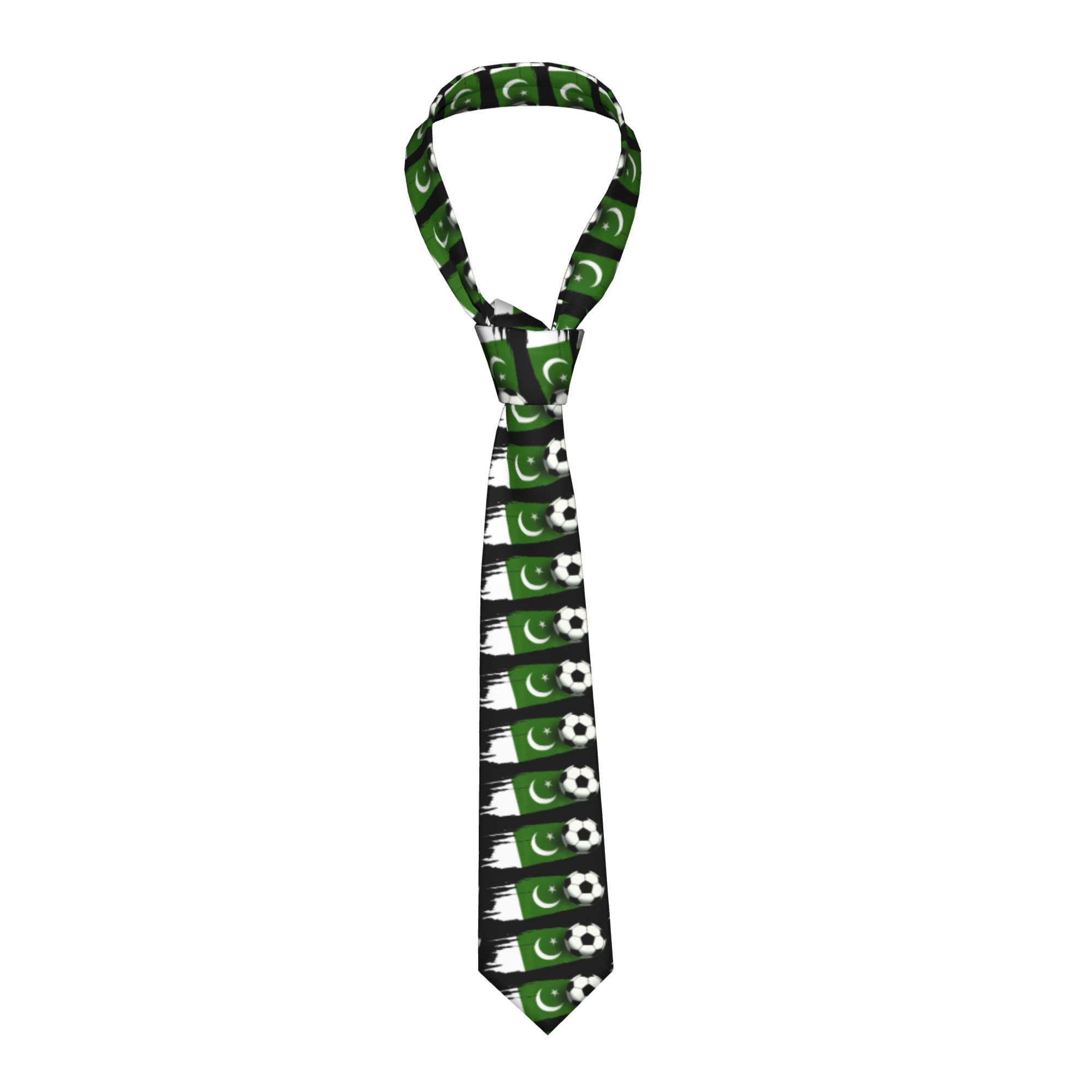 Men Accessories Pakistan - Erkek Kravat Pakistan Bayrağı Pakistan Futbol