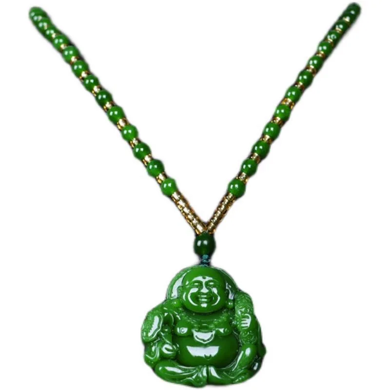 Çin yeşil yeşim Maitreya buda  - Men Accessories To Gift incelemesi ve fiyatı