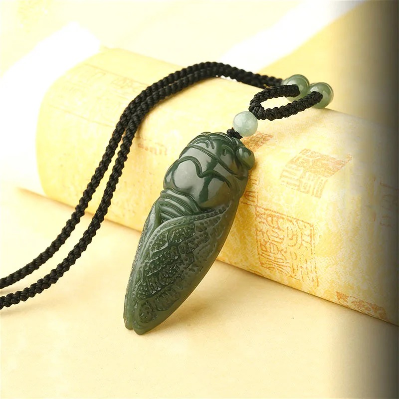 Doğal Hetian yeşim Cicada koly - Men Accessories To Gift incelemesi ve fiyatı