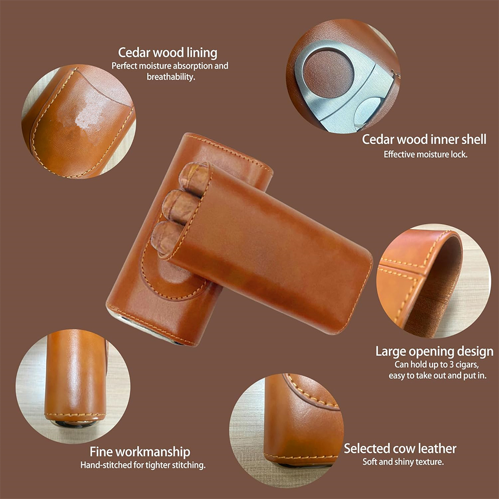 LMETJMA 3 Parmaklı Deri Puro K - Cigar Cutter Set incelemesi ve fiyatı