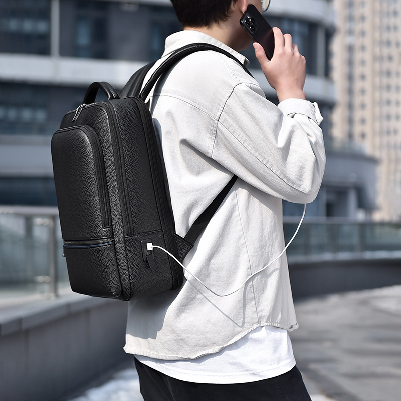 PU deri erkek sırt çantası USB - Men Accessories Bag incelemesi ve fiyatı
