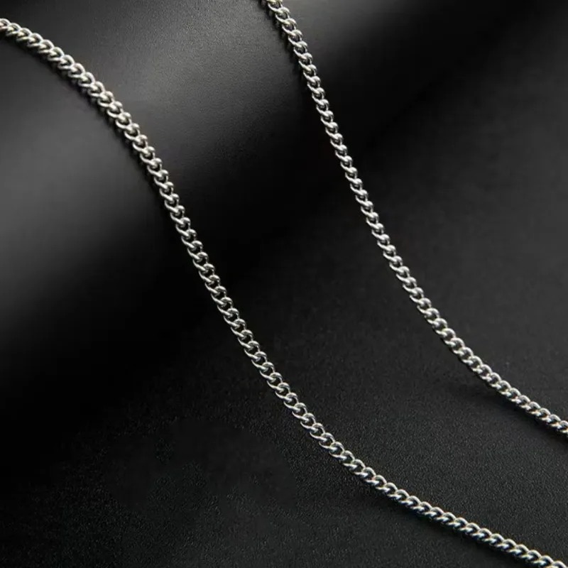2mm erkek Küba Zincir Kolye Ba - Men'S Accessories Trending incelemesi ve fiyatı