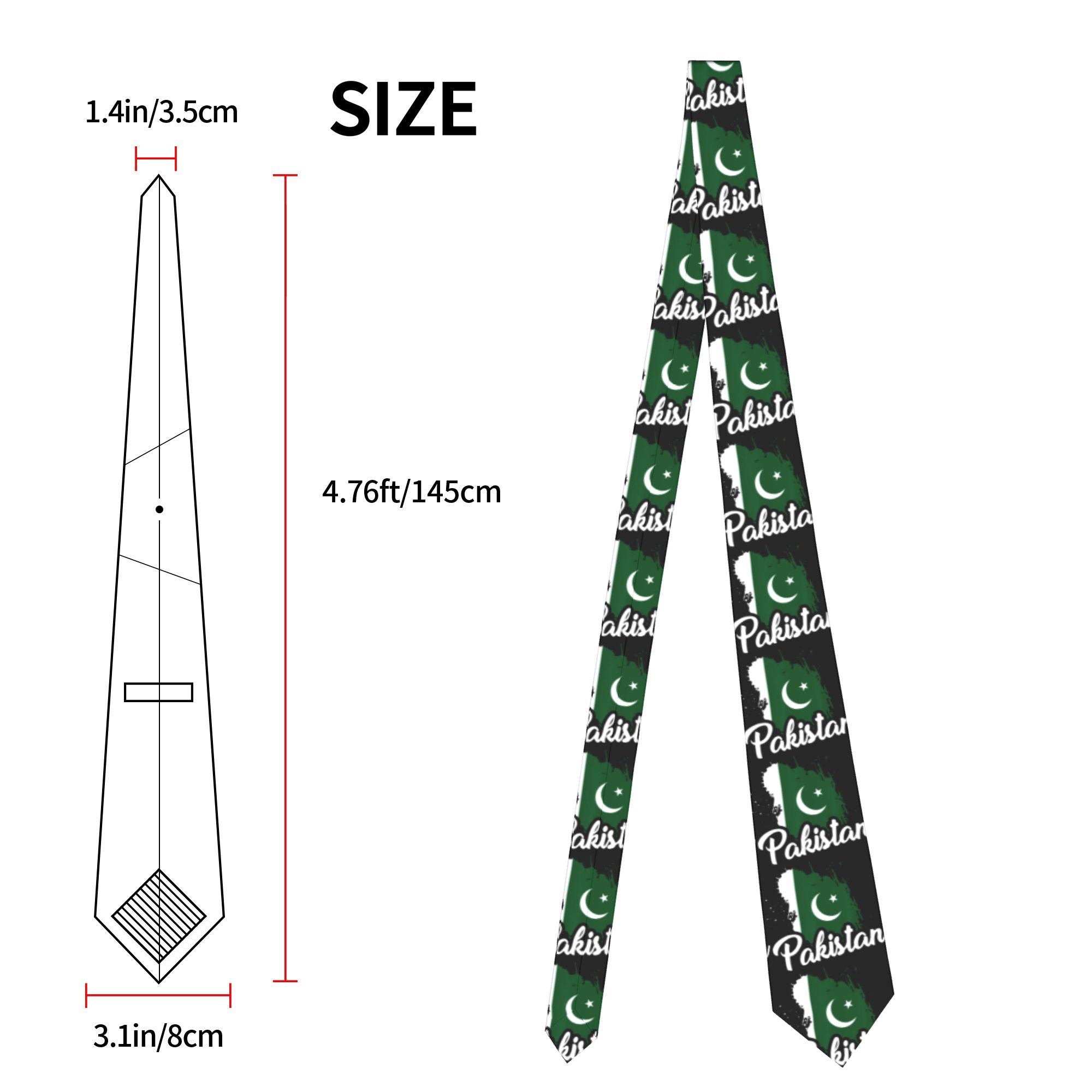 Erkek Kravatı Pakistan Bayrağı - Men Accessories Pakistan incelemesi ve fiyatı