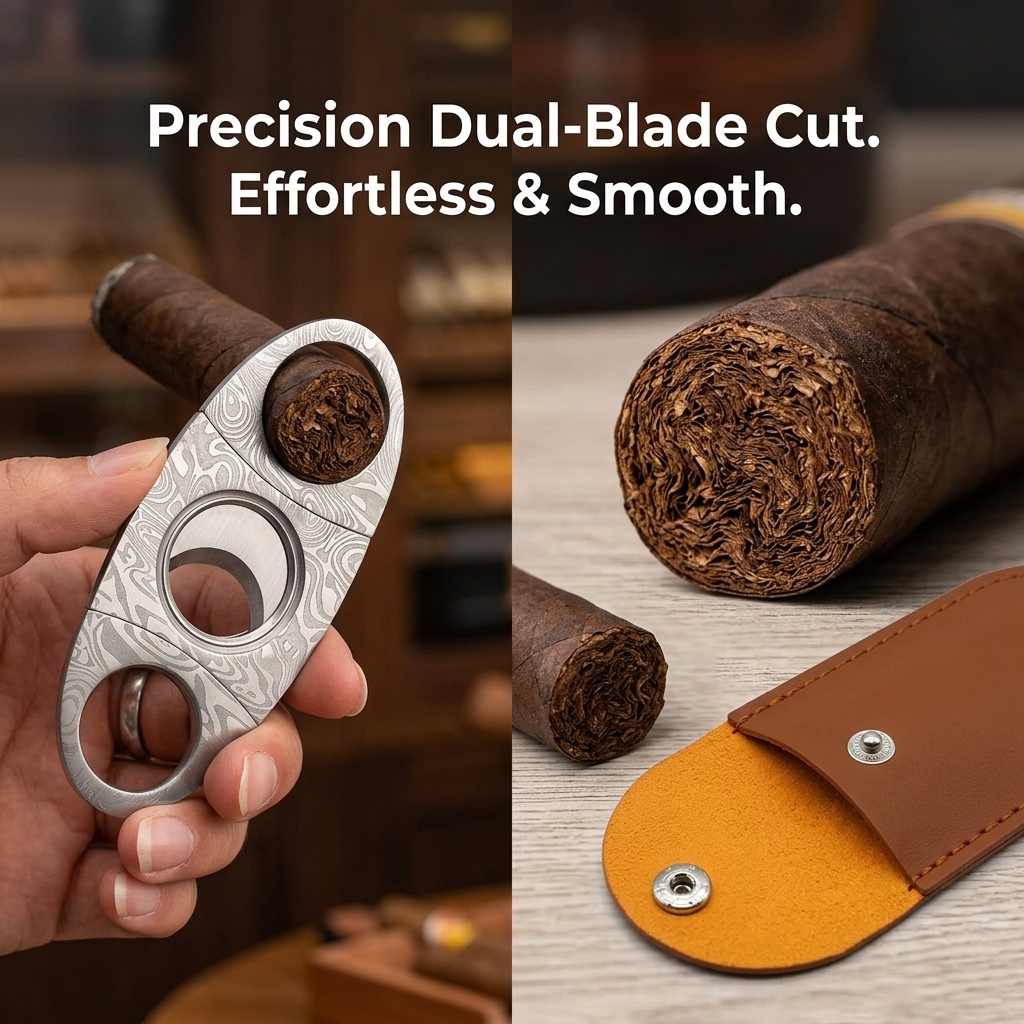 Manuel Paslanmaz Çelik Puro Ke - Cigar Cutter Set incelemesi ve fiyatı